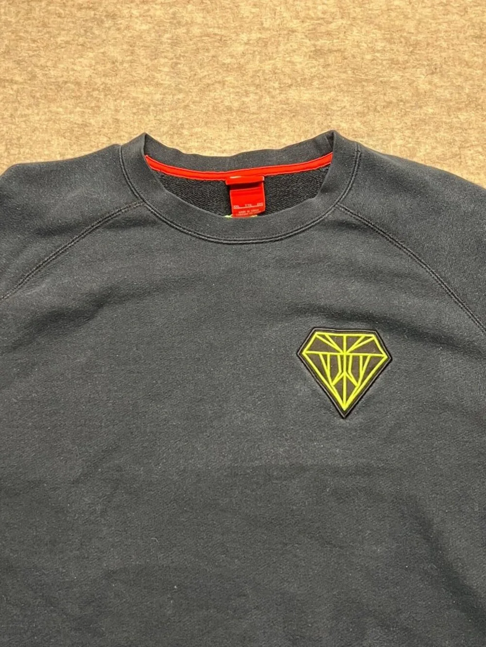 Nike Kobe Bryant Carpe Diem Diamond Crewneck Sweatshirt Basketball Mamba XXL - Picture 2 of 10